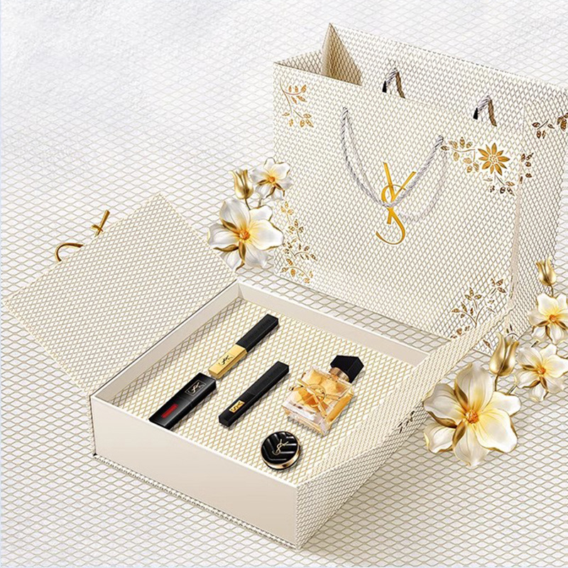 淑女花映日荷花彩妆十件套中国风雕花口红化妆品全套